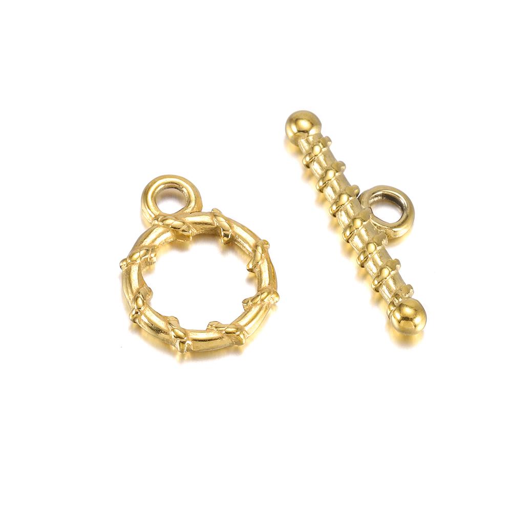 16 Styles Gold High Quality Stainless Steel OT Clasps Connectors for DIY Bracelet Necklace Jewelry Findings Making Accessories