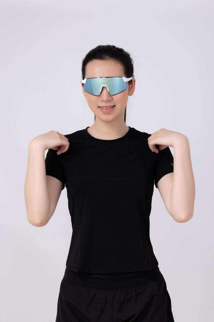 Altarist HAYATE R2 R Mirror Lens White Temple Blue Mirror [ALTALIST] (Hayate Two) (Glossy Lens)