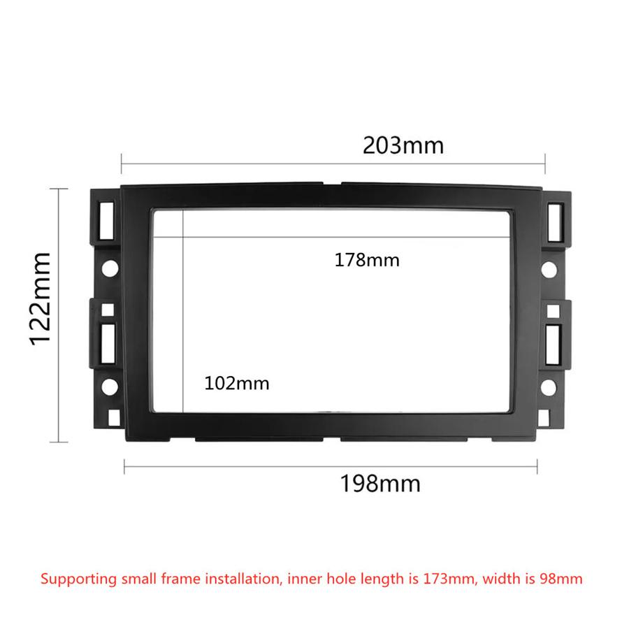 Double Din Car Stereo Radio Dash Fascia Trim Kit For CHEVROLET GMC SUZUKI BUICK