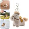 Mascot Dolls Yuanbao Pony Pendant Cute Stuffed Animal Keyring Plush Horse Keychain  Year of Horse
