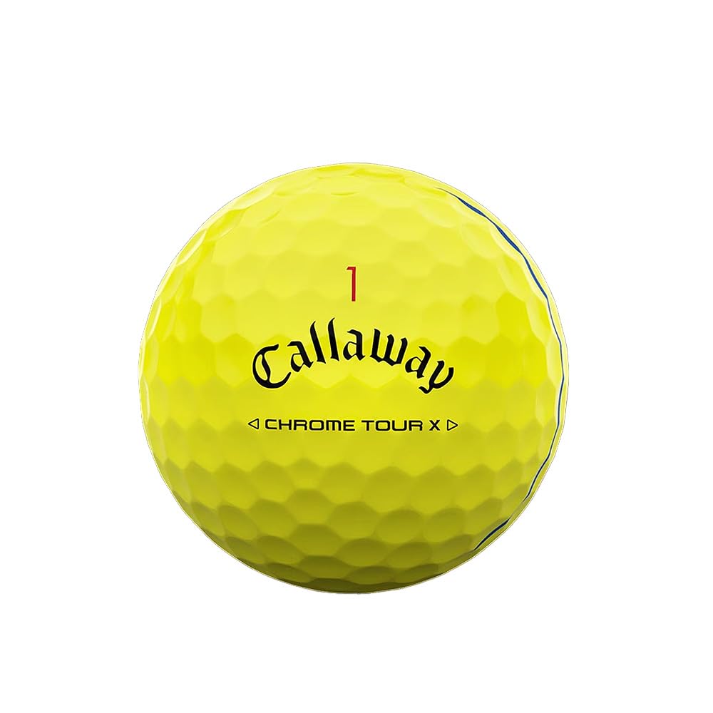 CALLAWAY Piłka golfowa CHROME TOUR X Triple Track Żółta piłka 3 sztuki BL CG CHRM TOUR X YLW 24 TRPLTRK 3B PK