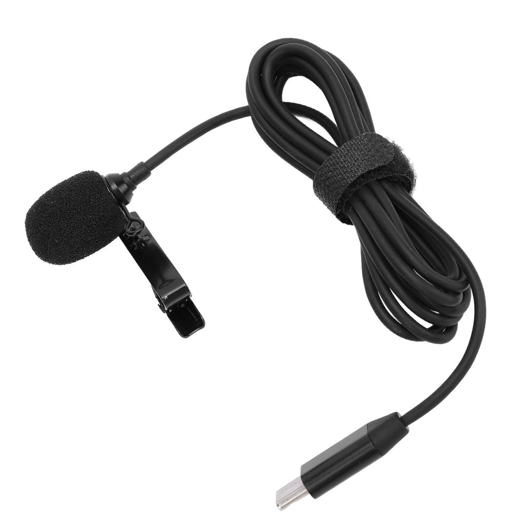 Lavalier Microphone for Ace Pro Omnidirectional Type C Clip On Lapel Mic for Action Camera Accessories