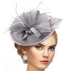 Elegante Sombrero de Rafia con Adorno Perfecto Para Carreras Bodas y Fiestas AXYD