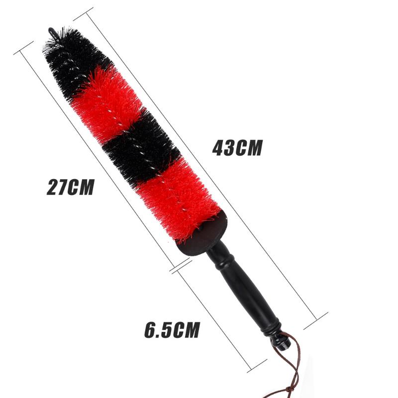 Spazzola per la pulizia dei cerchi delle auto Spazzole per il lavaggio del motore del mozzo della ruota Attrezzi per la pulizia dei pneumatici in microfibra per auto Accessori per il lavaggio dell'auto