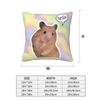 Lustige Hamster Meme Kissenbezug Heimdeko Polyester Kissenbezug für Sofa Auto Niedlicher Kissenbezug Cojines Decorativos Para Sofá
