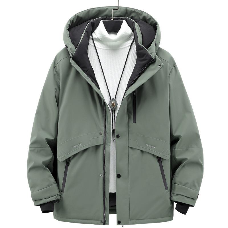 M8XL Fattened Plus Size% White Duck Down 24 Winter Down Jacket Trendy Brand Thickened Warm Jacket Men's Clothing