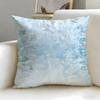 Cracked Ice Pattern Cushion Cover Soft  EasyWash Pillow Case  Versatile for Couch Bed Travel and Office