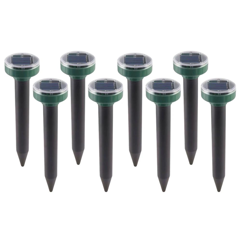 Solar Ultrasonic Rat Repellent Built-in Buzzer Outdoor Ultrasonic Garden Lawn LED Electronic Breeding Snake Repellent