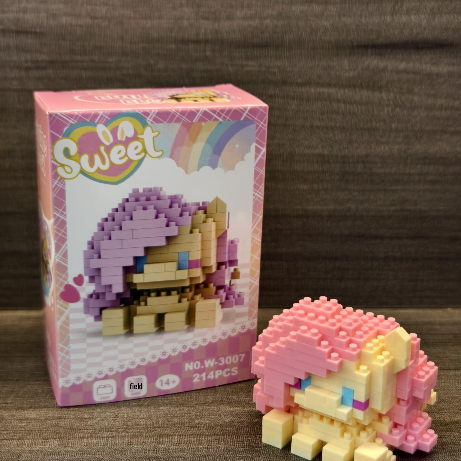 

Трансграничный конструктор «Мультяшная кукла Пони», совместимый с Lego для развивающей игры и подарков для девочек