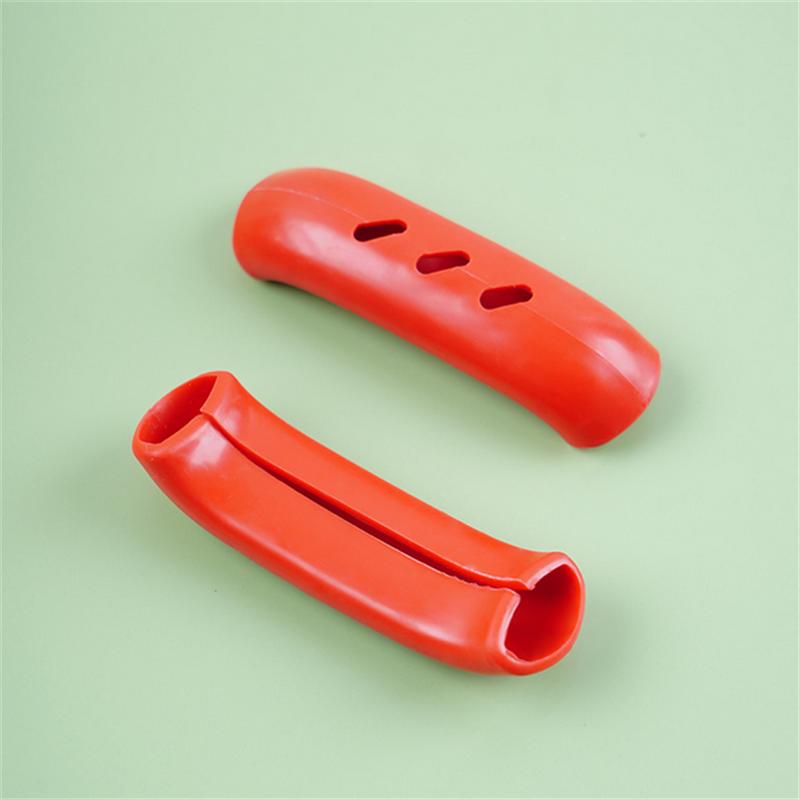 

1 пара силиконовых ручек, защита от ожогов, нескользящие, силиконовые накладки на ручки кастрюль, теплоизоляционные накладки на ручки, рукав-захват, кухонный гаджет красный