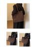 Women's Large Corduroy Tote Bag - Versatile Solid Color Shoulder Handbag