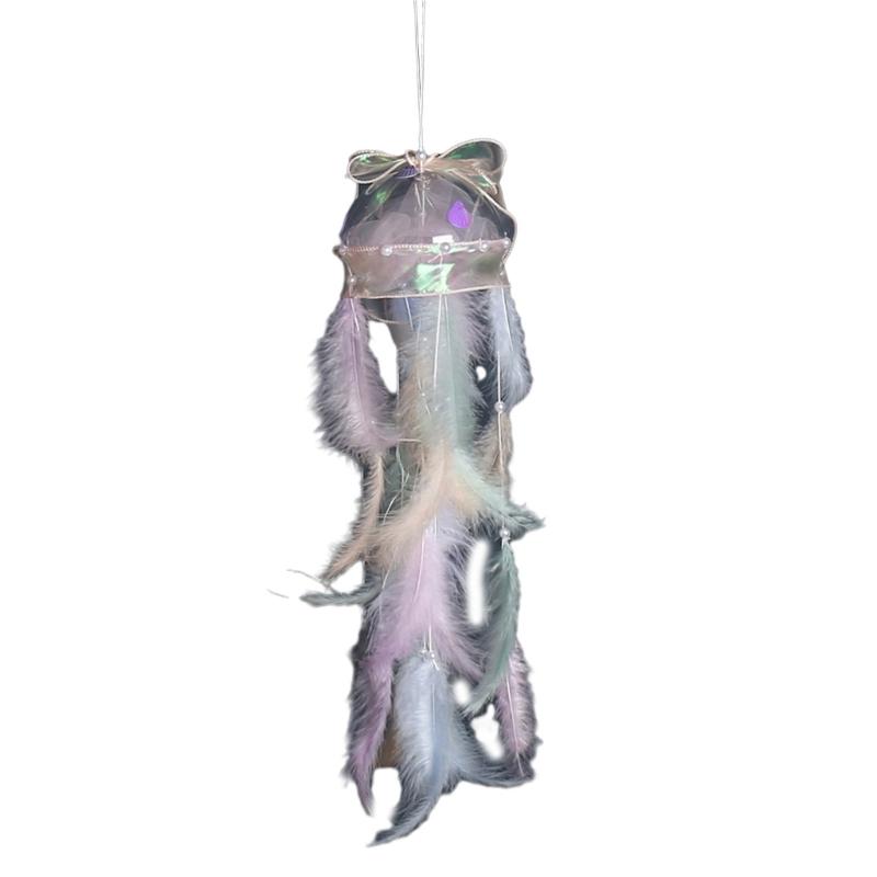 Handhold Light Up Jellyfish Lamp Toy Glowing Chandeliers Ambient Light for Restaurant Girls Kids Holiday Room Ornament