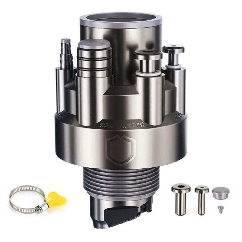 Anti Odor Sink Drain Pipe Adapters Sealing Rings Kitchen Basins Sewer Branch 5 In 1 Drainages Water Pipe Joint Easy To Use