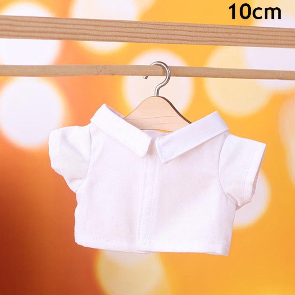 Toys Accessories Doll Clothes White Idol Doll Outfit Doll T-shirt 10/20cm Cotton Stuffed Dolls