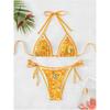 Vzvn 2026 Summer Female Swimsuit Bathers Bathing Swimming Suit Beachwear Halter String Triangle Two Piece Bikini Women Swimwear