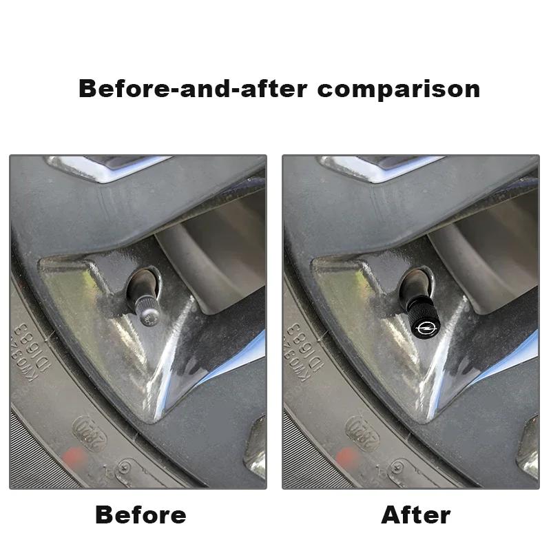 Car Wheel Tire Valve Caps Tyre Stem Covers Airdust Waterproof For Opel Astra j g Insignia Corsa d Vectra c Zafira a Auto Gadgets