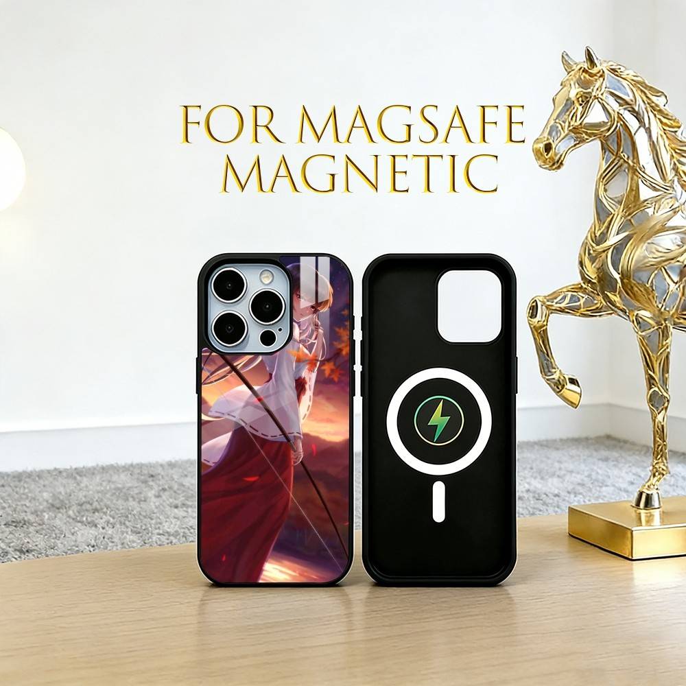 Kikyo Phone Case For iPhone17,16,15,14,13,12,11 Plus,Pro Magnetic For Magsafe Wireless Charging