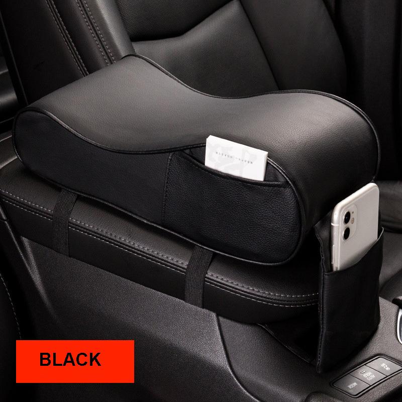 Leather Car Central Armrest Pad Universal Heightening Hand Arm Support Memory Foam Center Console Box Auto Armrest Cushion