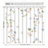 Floral Pattern Shower Curtain - Polyester Woven, Machine Washable, Includes 12 Hooks, All-Season Home Decor, Bathroom Partition