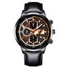 Fashion Men's Watch Leather Watch Calendar Watch Men's Trend Quartz Watch Student Watch
