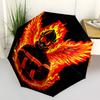 1pc Firefighter Phoenix Automatic Folding Umbrella - Compact 8-Rib Design, Durable Plastic & Iron, Lightweight for Outdoor Daily Use137
