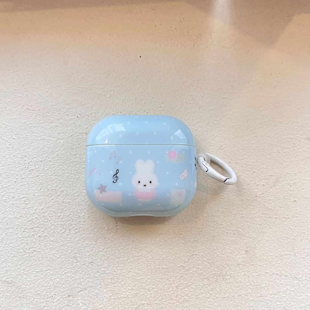 Cartoon Miffy Rabbit Suitable for Apple AirpodsPro1 Bluetooth Headset 1 Protective Case Soft Case Headphone Case 1st Generation PR