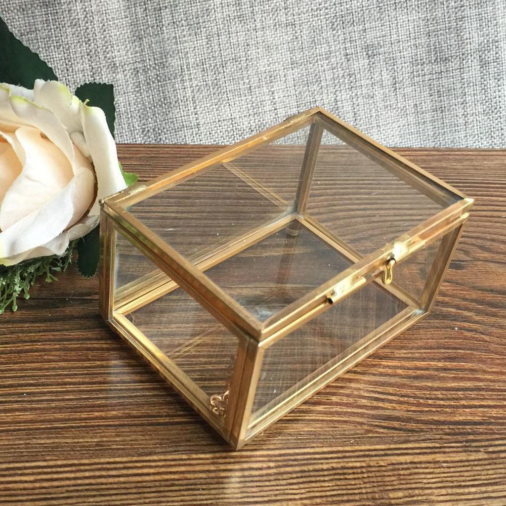 

Geometric Jewelry Box Tabletop Plants Container Wedding Favors 13 x 13 x 8cm