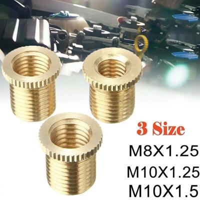 High Quality M10x1.25 M10x1.5 M8x1.25 Gear Shift Knob Thread Copper Universal Adapter Nut Knob Head Thread Adapter Kit Car