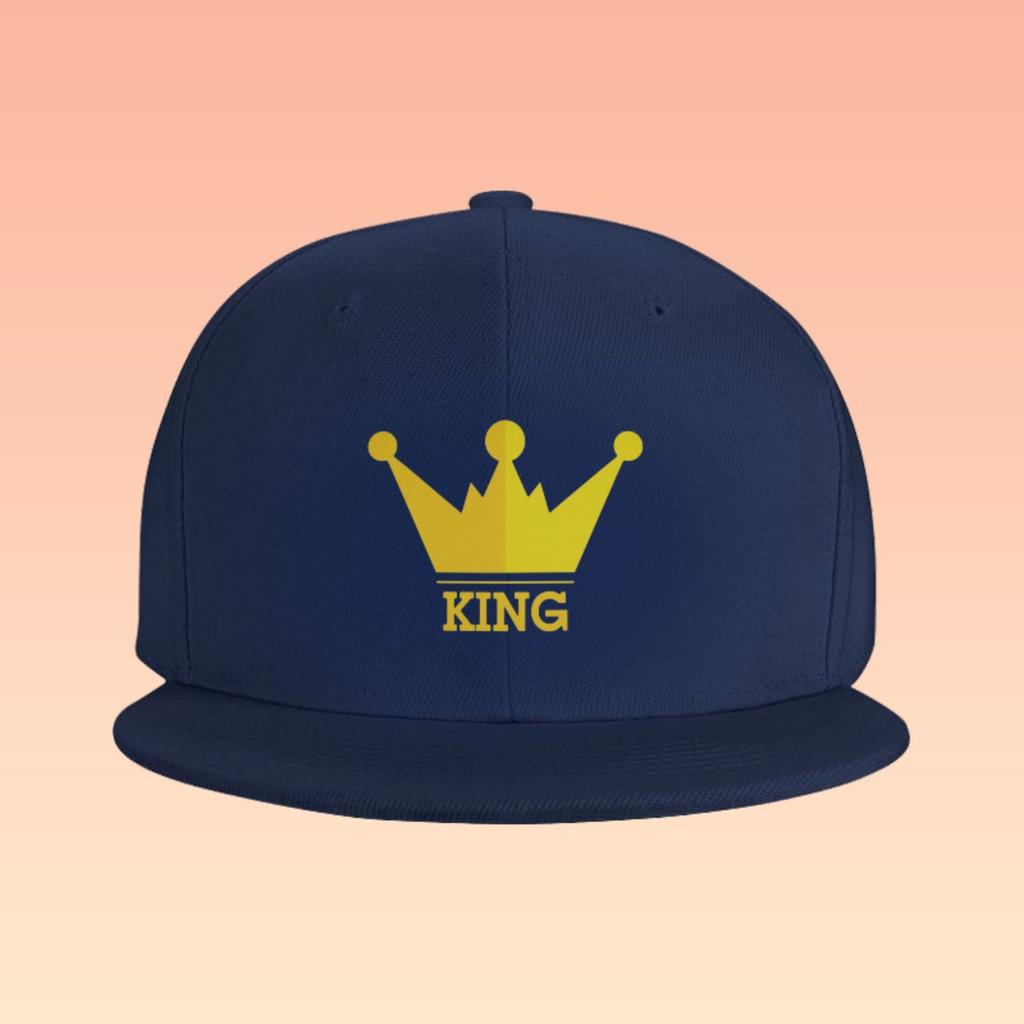 Krona Grafik Polyester Basebollkeps Justerbar Rak Skärm Hip Hop Snapback Hatt för Vardagssport