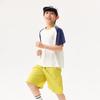 EBAER Kids' Antibacterial Colorblock Short Sleeve T-Shirt