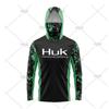 Mens Quick-Dry Fishing Shirt With Hood Neck Cover UPF 50 Sun Protection Lightweight Long Sleeve T-Shirt