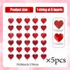 Golden ILOVEYOU Letter Balloon Set Love Pendant Decoration Red Heart Balloon for Valentine's Day Proposal Wedding Birthday Decor