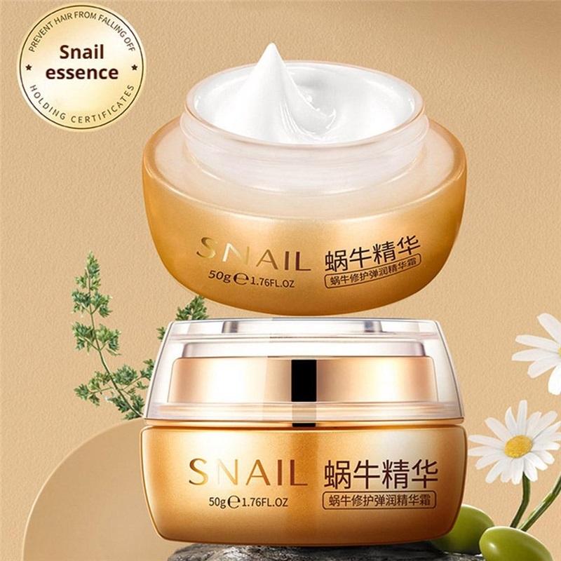50g Snail Repair Cream, Lightweight Snail Mucin Facial Moisturizer for Soft, Smooth & Hydrated Skin