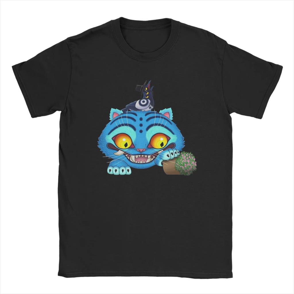 Unisex Kpop Demon Hunters T Shirt Tiger Bird and Vase Cotton Tops Funny Short Sleeve Crew Neck Tee Shirt Y2k Top Korean