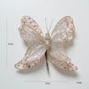 Sparkling Christmas Butterfly Ornament Lifelike Artificial Sequin Butterfly  Artificial