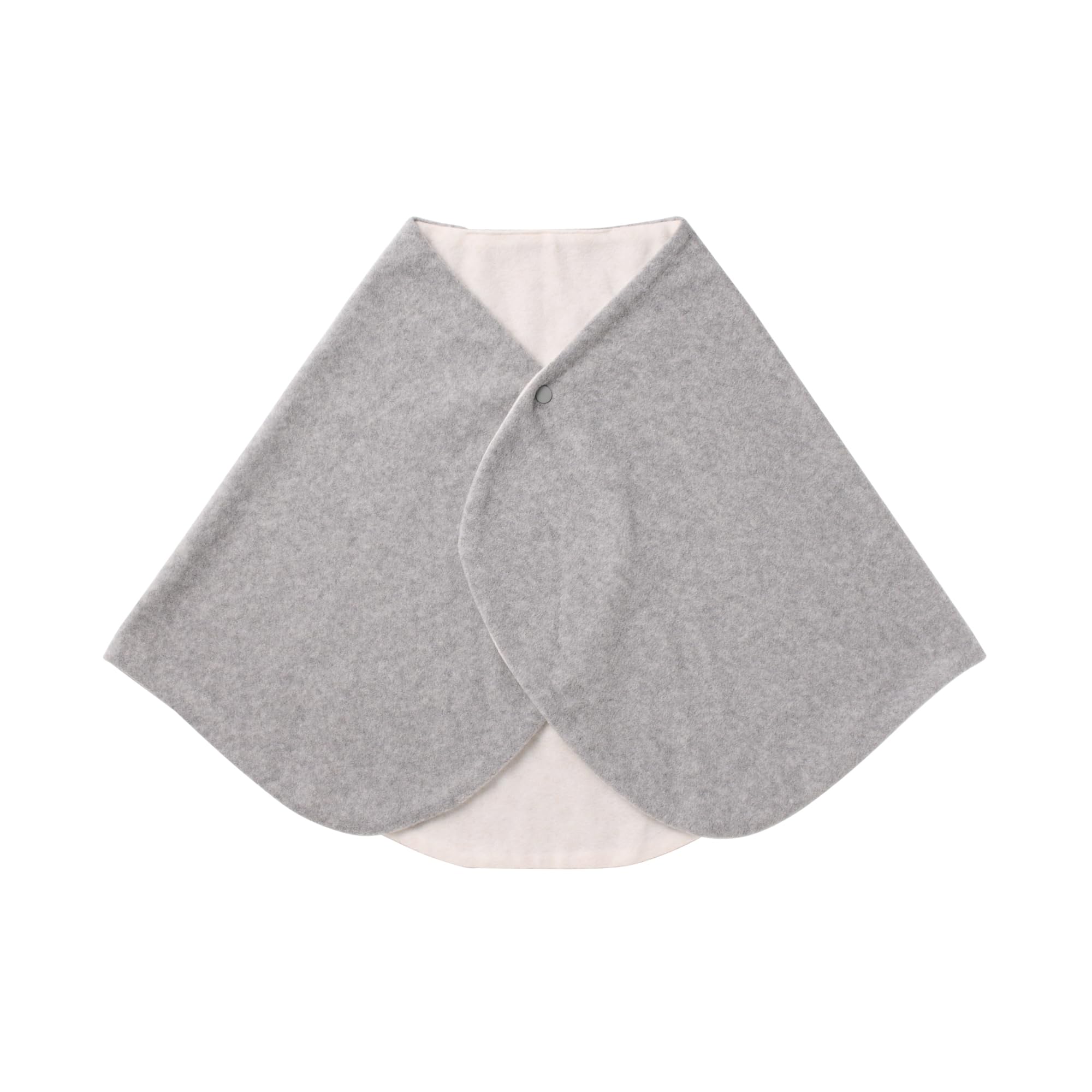 MUJI Мягкая флисовая сумка через плечо на кнопках Серая x 65 x 84423215 Кнопки, Кремовый, 122 см,