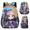 Cartoon Novelty Kpop Youthful School Bags Unisex Gacha Life Travel Bags 3D Print Oxford Waterproof Notebook Shoulder Backpacks