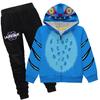 Clothing Sets Kids Unisex Jacket Zip Hooded Jacket Set