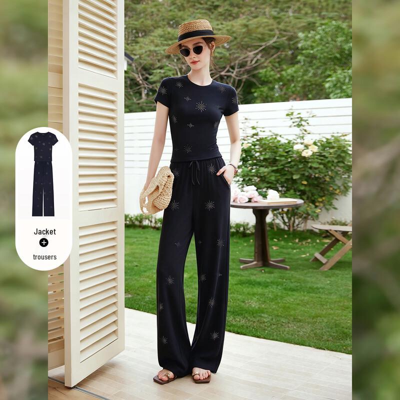 Bailuyu Women s 2026 Summer Commuter Two-Piece Set XL
