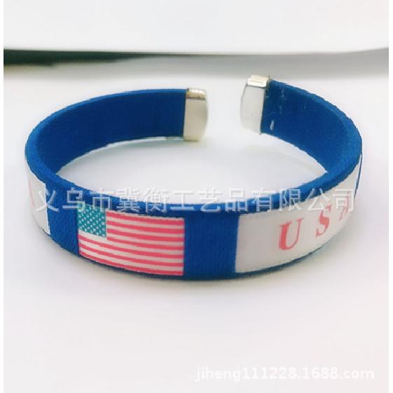2026 World Cup Flag Bracelet Spain Sports Wristband Embroidered Bracelet Fan Supplies