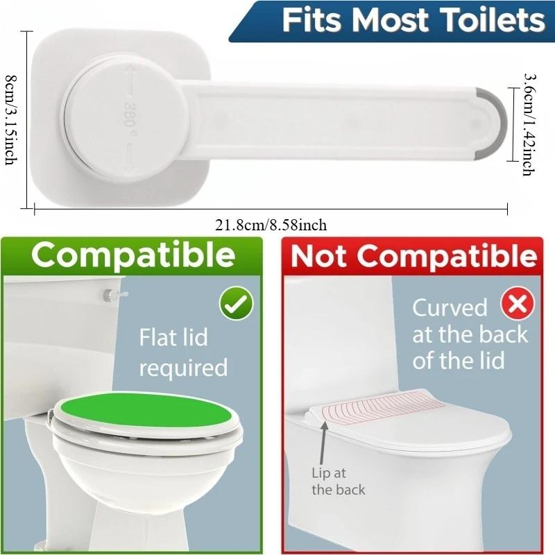 Bezpečnostní zámky na dětské WC Dětský zámek na víko WC Zabraňuje malým dětem v otevírání víka WC Dětské bezpečnostní produkty v koupelně