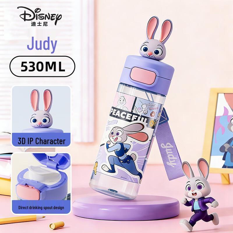 Disney Kids Direct-Drink Character Water Bottle