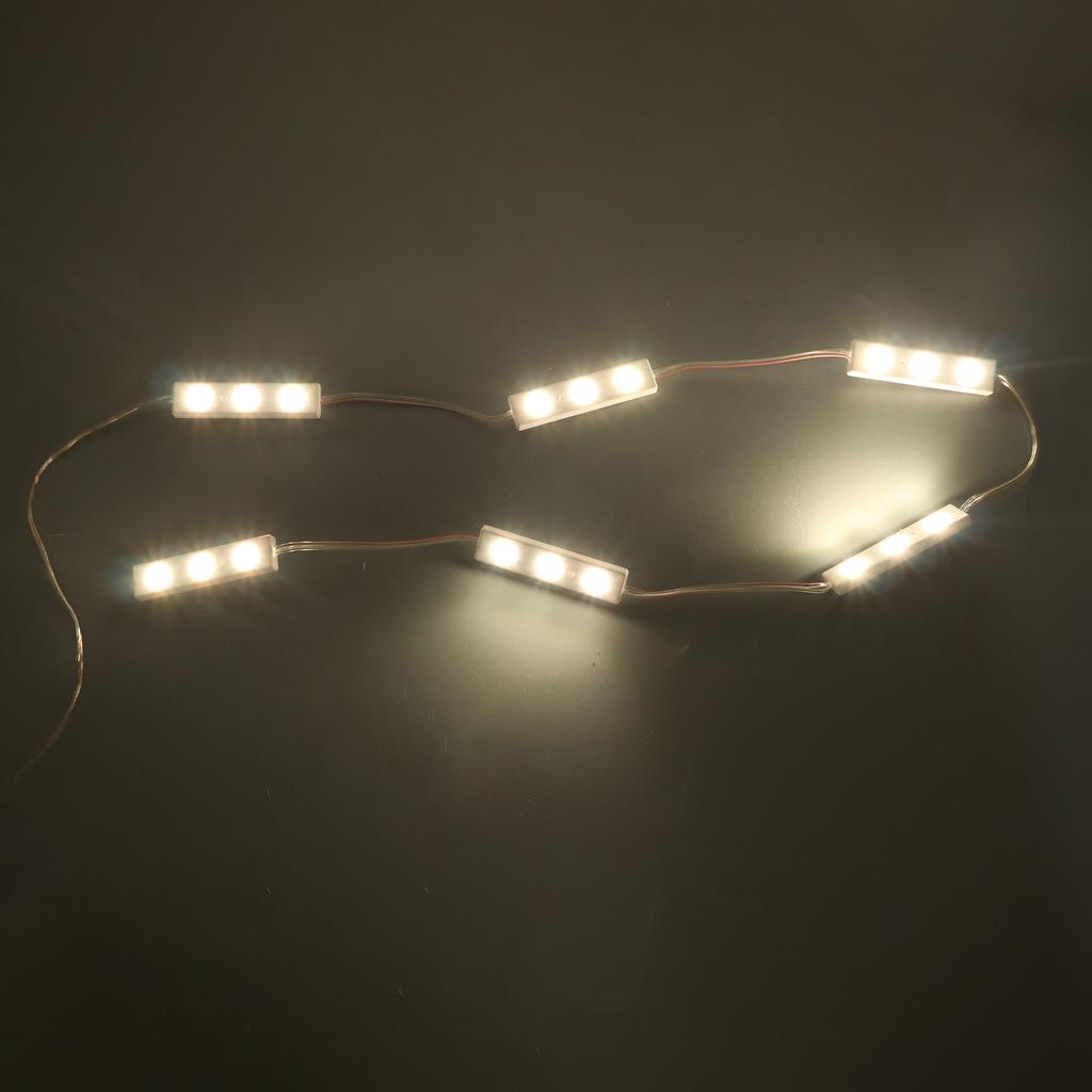 USB LED Tape Light, Warm White Linear Strips with 6 Rows LEDs Stepless Dimmable Touch Memory Function Makeup Light Self Adhesive Installation