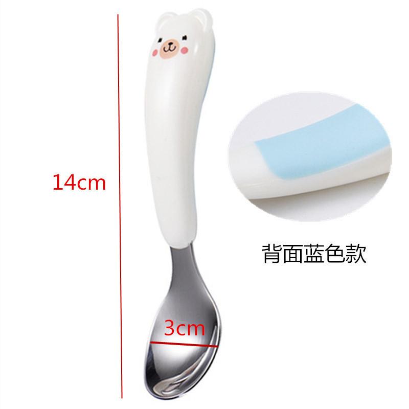 Baby Spoon Fork Gadgets Children Utensil Creative Cartoon Set 304 Stainless Steel Toddler Dinnerware Infant Feeding Portable