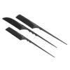 Tail Comb Professional Grade Heat Resistant Hairdressing Styling Salon Combs for All Hair Types Blac