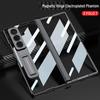 Samsung Z Fold7 Magnetic Hinge Protective Case with Stand and Transparent Shell