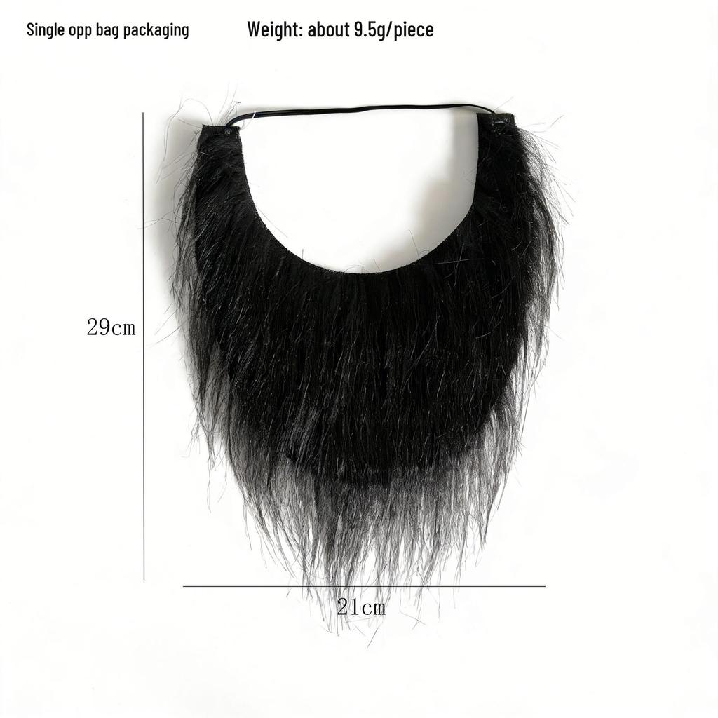 Halloween Fake Beard & Moustache Costume Set with Funny Eyebrows for Party & Cosplay