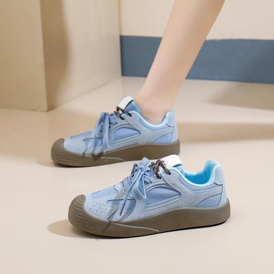 Women's Casual Platform Sneakers Slip-On Lace-Up Walking Shoes Comfortable Chunky Running Shoes for Women Breathable Workout Tennis Sneakers