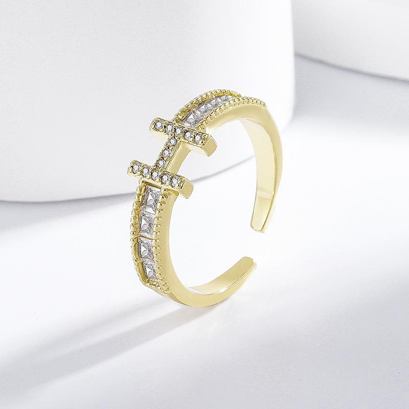 2026 Korean Fashion Fashion Open Ring Women s Diamond Ring Ring Women s Jewelry Accessories Resizable  ﻿