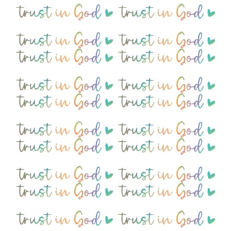 20pcs Trust In God Mirror Decals Spiritual Car Window Stickers Trust In God Rearviews Decals Car Spare for Car Mirrors